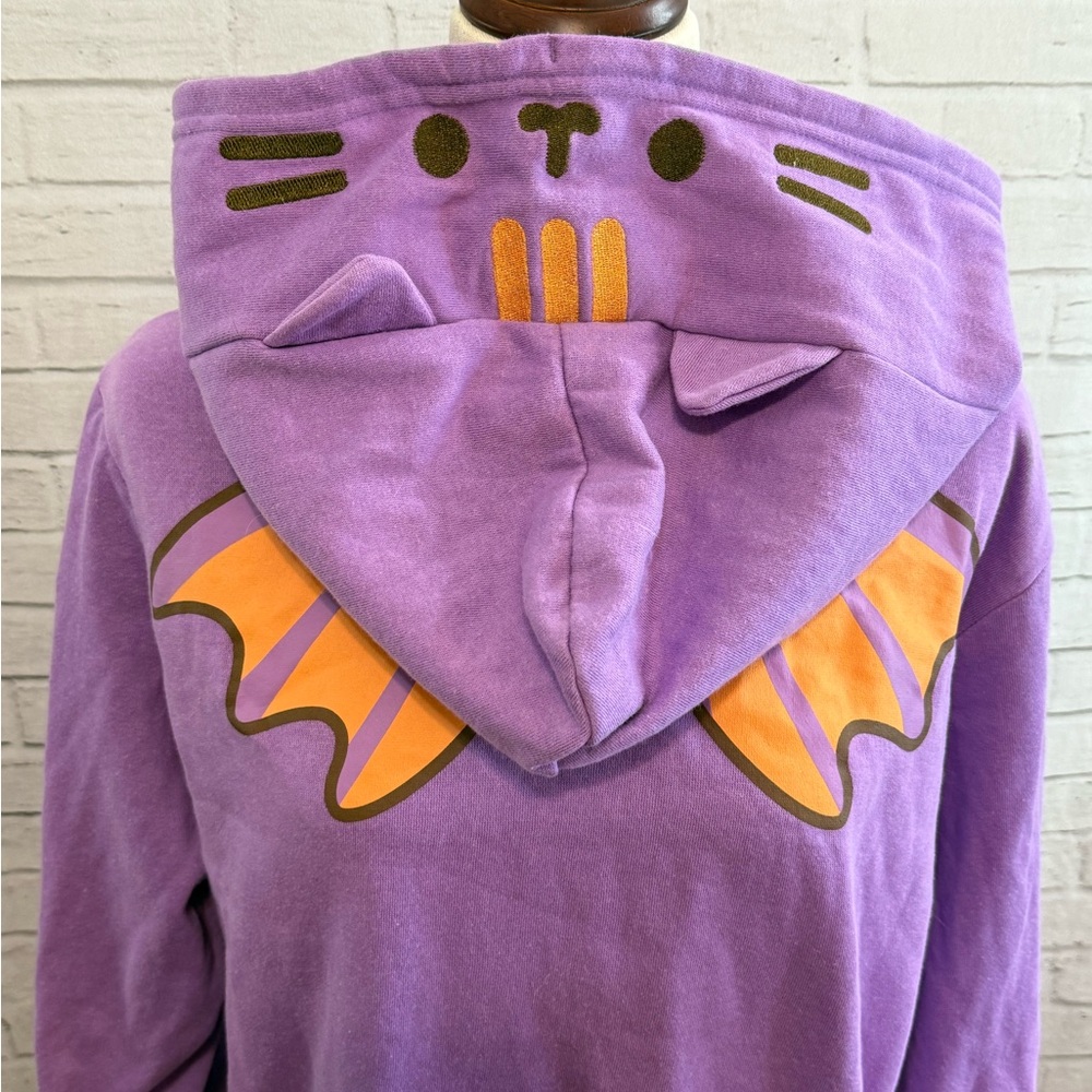 Pusheen Purple Bat Hoodie, unisex medium, like new - Picture 4 of 11